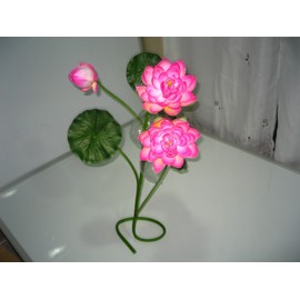 Plastic Artificial Lotus Flower Stick 40" Long