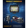 NAOEVO 4 Inch LED Pod Lights, Spot Flood LED Fog/Driving/Off