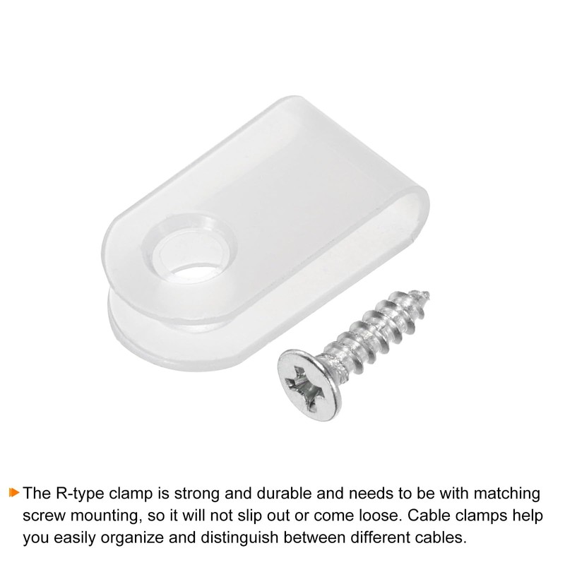 QUARKZMAN U Type Cable Clip Wire Clamp, 3.3 mm 0.13