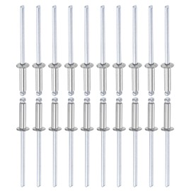 DTGN 3.2mm x 12mm (DXL) Blind Rivets - 100Pack - Good for Machinery Joining - 304 Stainless Steel Dome Open End Rivet