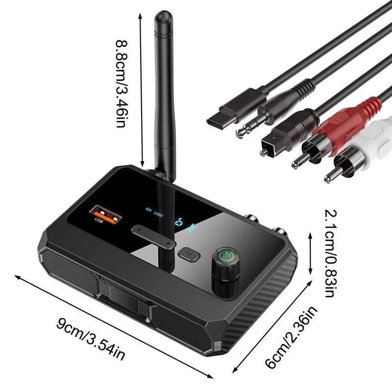 Bluetooth 5.3 Audio Receiver for Home Stereo, Wireless Adapter with