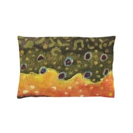 CafePress Brook Trout Fly Fishing Pillow Case Standard Size Pillowcase, Lumbar Pillow Cover Fleece