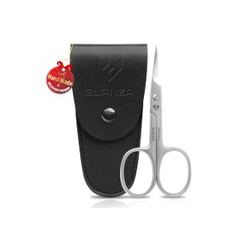 Tijeras Curvas para Uñas Multiusos de Alta Resistencia – Herramienta de Cuidado Personal con Hojas Afiladas de Acero Inoxidable y Estuche de Cuero – T