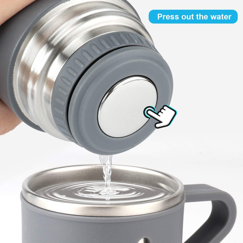 Stainless Steel Thermo 16.9oz Vacuum Insulated Bottle with Cup for