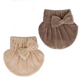 MHU Hair Drying Caps with Bow Knot Lightweight Fast Drying Towel Cap for Girls and Women Quick Drying Hair