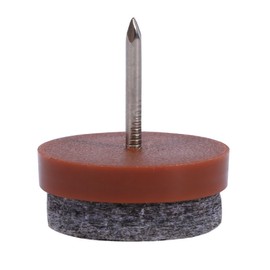 Zyyini Almohadilla de Fieltro, Almohadilla para Pies De Fieltro Pesado, 20 Piezas De Clavos para Muebles, Silla De Mesa, Patas Protectoras De Piso, Almohadilla De Fieltro, DiáMetro 24 mm