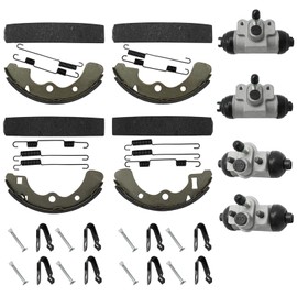 M MATI Wheel Cylinder Brake Shoe Front Rear All for Kawasaki Mule 2520 2510 2500 2030 2020 2010 1000 Diesel KAF450 KAF540 KAF620 KAF950 1988-2000 43092-1053 43092-1054 41048-1078 41048-1079