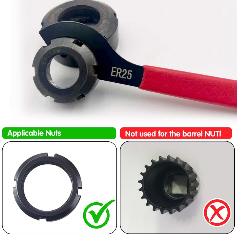 Mdvora 6pcs Coilover Spanner Wrench Set, C-Shape Shock Spanner Hook