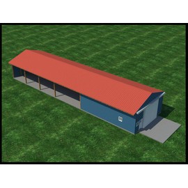 Pole Barns - Shed Plans DIY Outdoor Storage Shed Building Plan 30' Build Your Own
