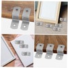 WOONEKY 50Pcs Z Photo Frame Fasteners Offset Canvas Clips for