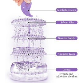 60 Parches de Ojos con Semillas de uva y Colágeno Eye Mask Hidratante Parches Ojos Bolsas y Ojeras, Hidrata Minimiza las Arrugas Hinchazón, Cuidado para Mujer y Hombre