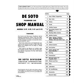 1954 - 1955 Desoto Shop Manual