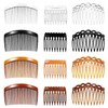 Peinetas Para Cabello Mujer, Set de 12 Peinetas en Negro,