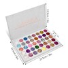 Bezavea 40-Color Eyeshadow Palette with Highly Pigmented Glitters and Shimmers
