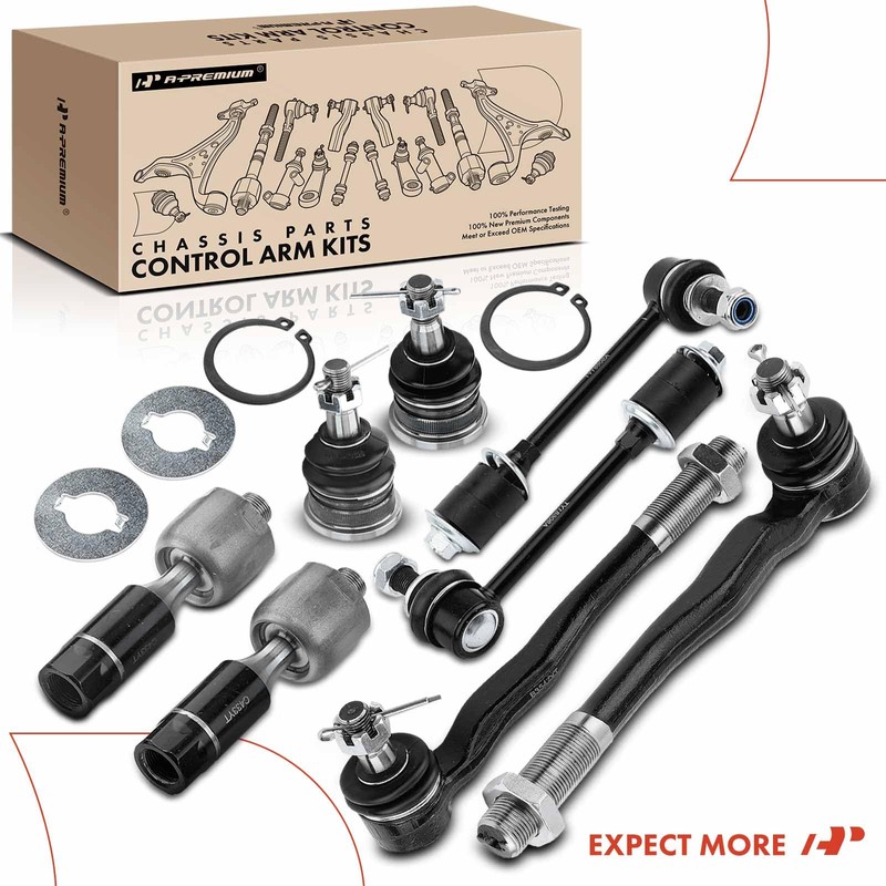 A-Premium 8Pcs Front Suspension Kit, Sway Bar Link Upper Ball