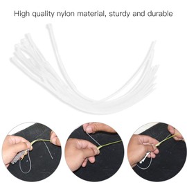 WGFOIP 10Pcs 50LB Fly Fishing Loop Line, Braided Loop Connectors Fly Leader Line for Fly Fishing Tackle Accessory