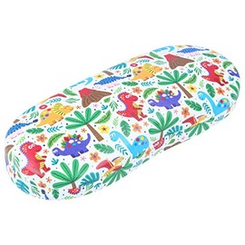 Paule & Knopf Colourful hard shell glasses case not only for children with trendy dinosaur print NICKY