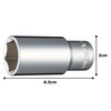 Tone HP3S-21L Deep Socket (6 Angle) 0.3 inch (9.5 mm)