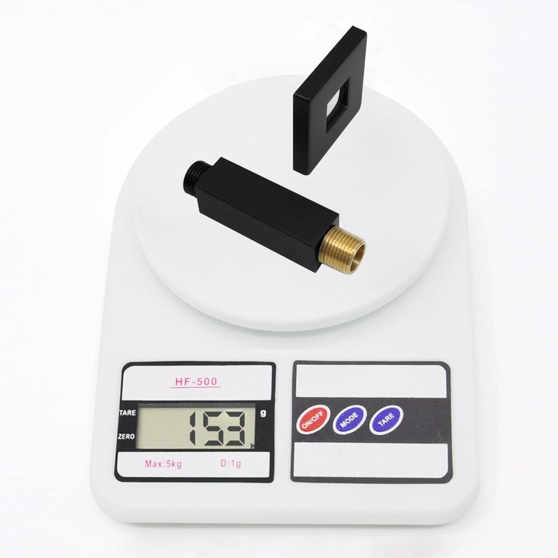 Enga Brass 3 Inches Square Shower Arm with Flange, Ceiling