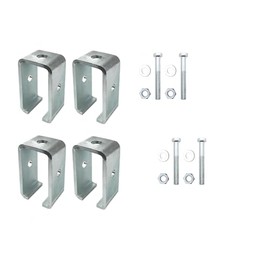 4Pack P1834-EG Heavy-Duty 1-5/8" Strut Channel Hanger Brackets,1,200 lbs Load Capacity Fits All 1-5/8" Trolley Track Electro-Galvanized Steel ﻿