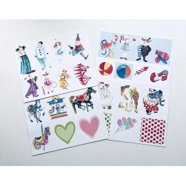 Unbranded Circus Paper Kit for Junk Journals, Scrapbooks, Collage Art 35 Items #CC35