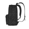 Jbofyee Leopard Black Texture Laptop Backpack For Men Women, Lightweight