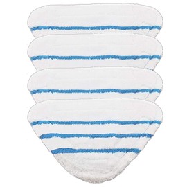 SPARES2GO Washable Cover Pads Compatible with Beldray 5-in-1 9-in-1 Steam Cleaner Mop (Pack of 4)