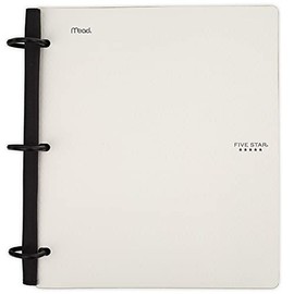 Five Star Flex Hybrid NoteBinder, 1 Inch Binder, Notebook and Binder All-in-One, White (29328AE2)