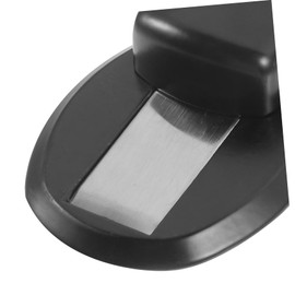 OSALADI Magnetic Door Holder Stopper Stainless Steel Suction Door Stop for Bedroom Kitchen and Bathroom Compact and Elegant Design with Mounting Screws Black Color