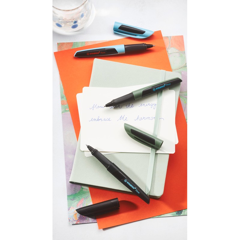 STABILO Flow Ballpoint Pen Khaki / Black