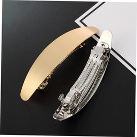 FOYTOKI 2pcs Glossy Long Oval Barrettes Metal Hair Clips Women Barrettes Hair Clips for Women Metal Hair Pins Simple Hair Pins Hair Barrettes for Women Hair Pins for Women Gold Hair Clips