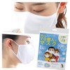 MSK-B3L-W Washable 7 Billion Mask, Adult, White, 3 Pieces