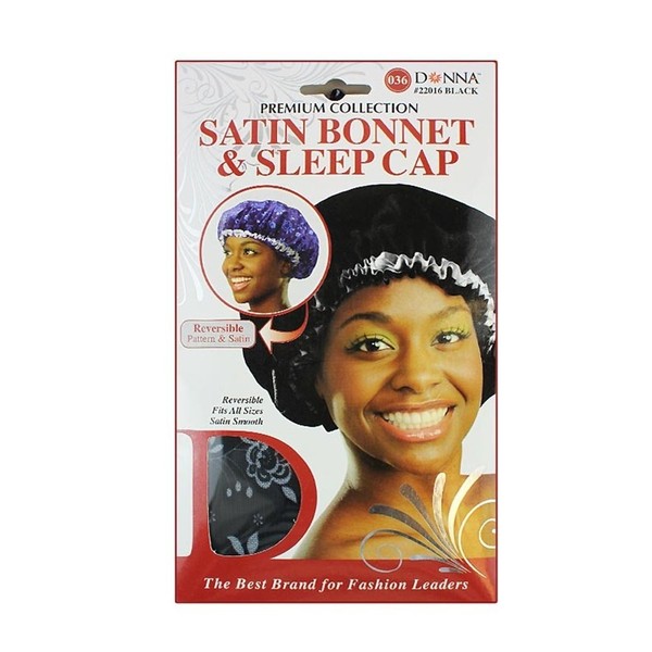 Donna's Premium Reversible Satin Bonnet & Sleep Cap Pink