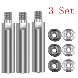 Unbranded 1/2/3 Angle Grinder Extension Connecting Rod 80mm M10 Thread Shaft Polisher Lock - 3 Set