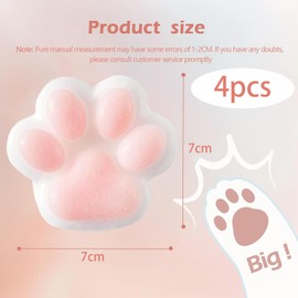 4 Pack Cute Squishy Toys for Stress Relief - Fun Taba Squishy Paw Shapes in Assorted Colors, Perfect for Kids and Adults, Great for Sensory Play and Anxiety Relief