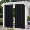 Sosiego Outdoor Curtains - Blackout Curtains 84 Inch Long -