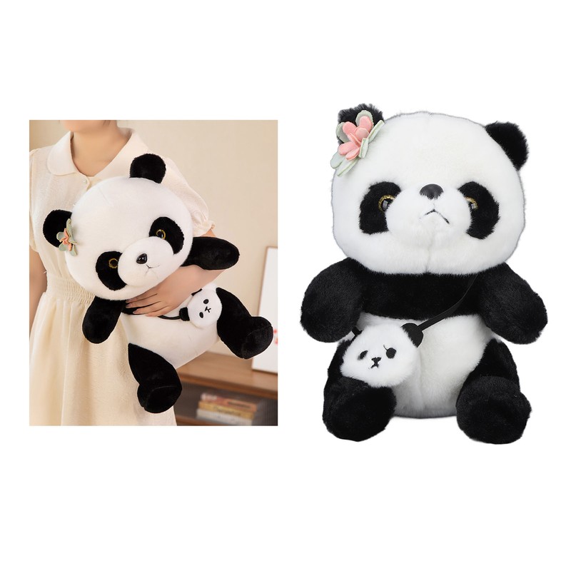 Cute Panda Plush Pillow Soft Comfortable Washable Simulation Panda Plush