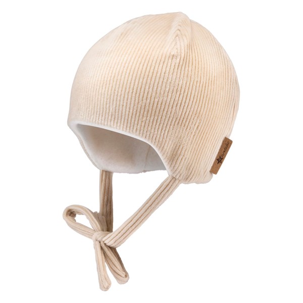 Sterntaler Unisex Beanie Cord Look Without, natural