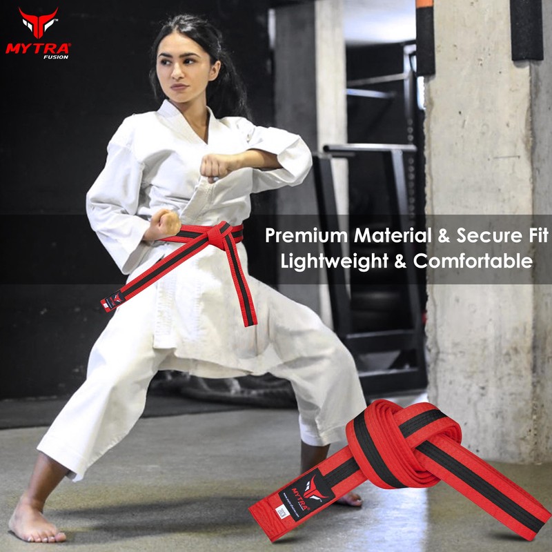 Mytra Fusion Karate Belt, Lightweight and Durable Multiple Colours Karate