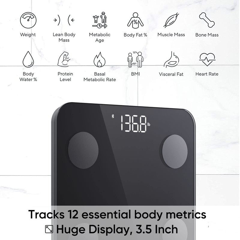 Wyze Smart Scale for Body Weight and Fat, Digital Bathroom