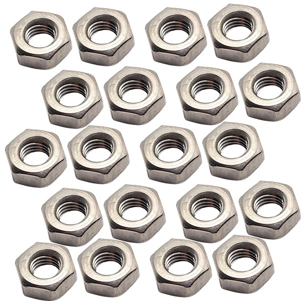 M5 Hex Nuts Marine Grade Style in A4 Stainless Steel 316 – Corrosion Resistant Fasteners (Pack of 20)
