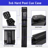 GSE Games & Sports Expert 3x6 Hard Pool Cue Case,