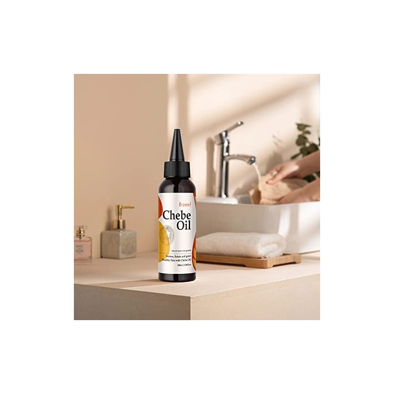 Brzeaf- 【Promueve el crecimiento del cabello】El aceite para cabello Chebe