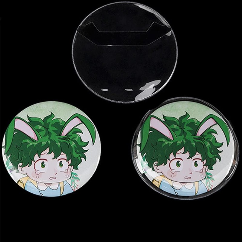Samcos Can Badge Cover, Protective Cover, 20 Pieces, Set of
