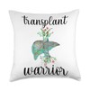 New Liver Transplant Recovery Liver Transplant Survivor Throw Pillow