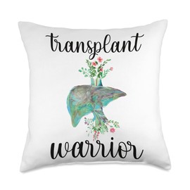 New Liver Transplant Recovery Liver Transplant Survivor Throw Pillow