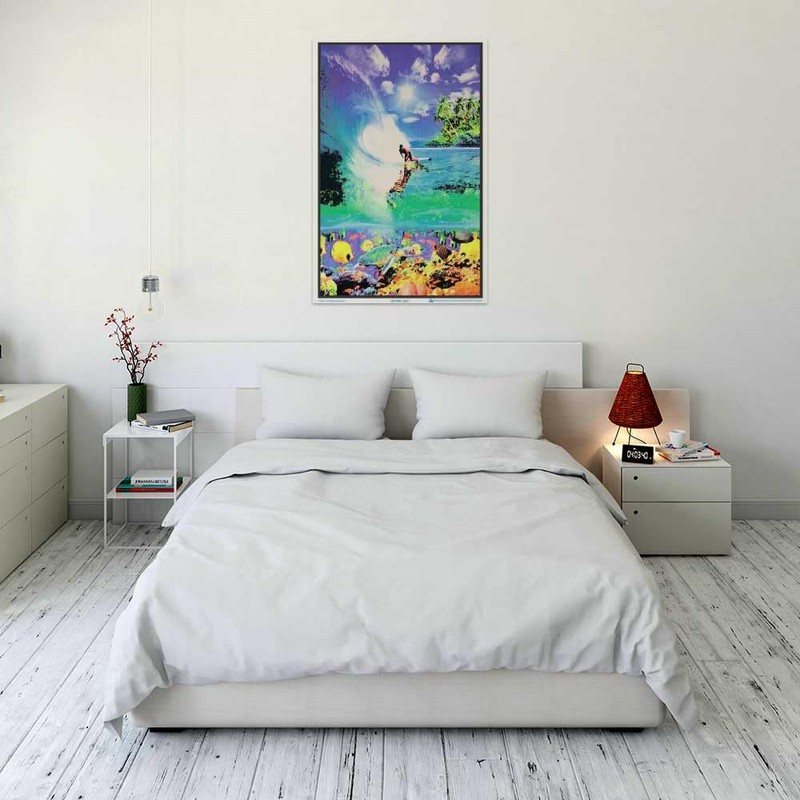 Surf Reef - Laminated - Blacklight Poster - 23.5" x