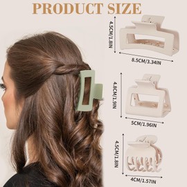 Hair Clip Small for Thin Hair, Premium Hair Clips Women's Set - Versatile Hair Clips for Thin to Thick Hair - Stylish and Practical Hair Accessories