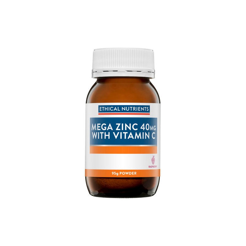 Ethical Nutrients Mega Zinc Powder 40mg (Raspberry)95G