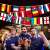 Countries Flags - 26ft/8m, Waterproof, Flags for home, Bar, Restaurant